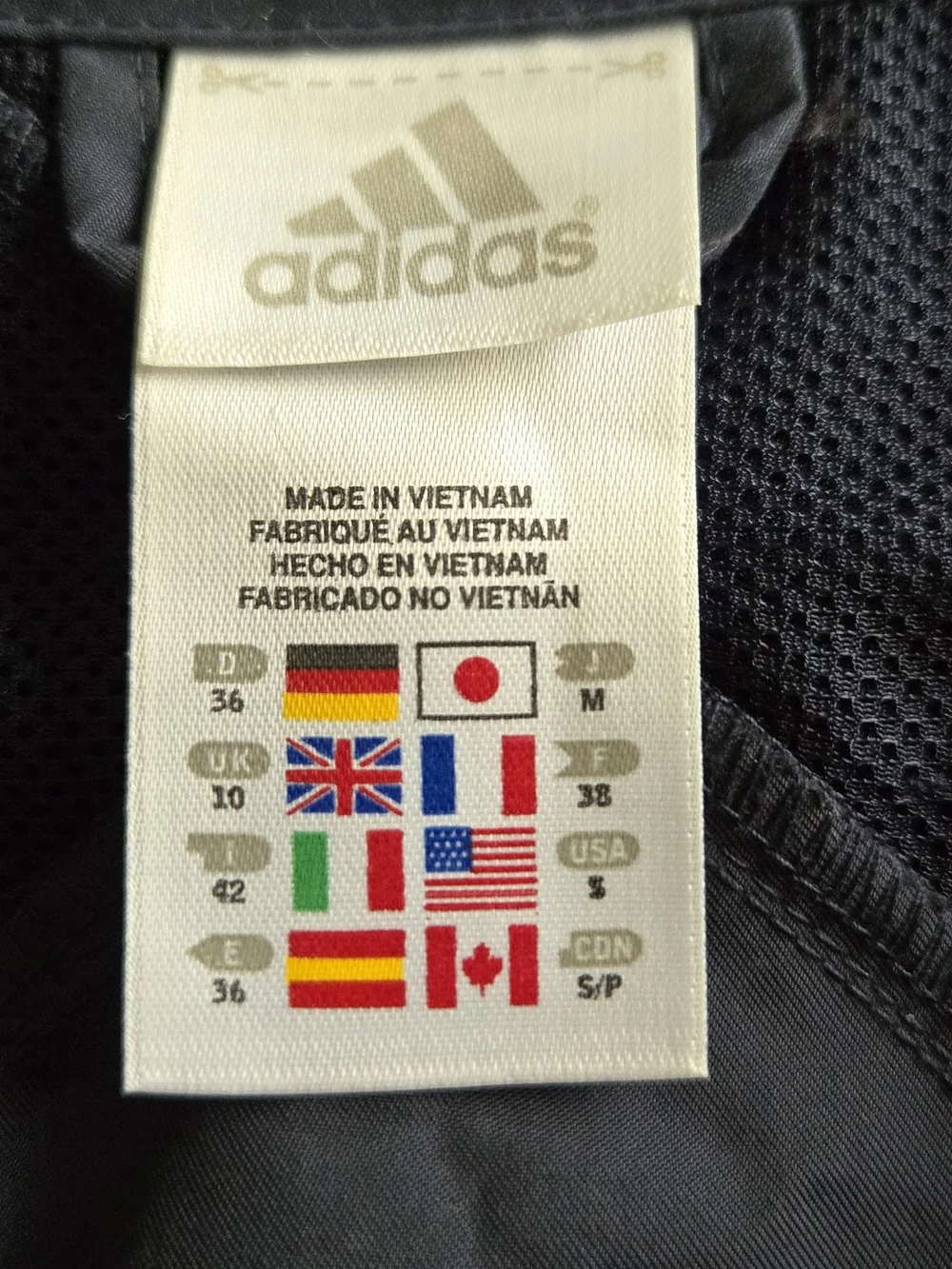 Adidas Men's Navy Track Jacket with White Stripe Details
